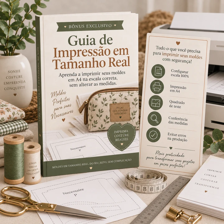 Guia de Impressão em Tamanho Real